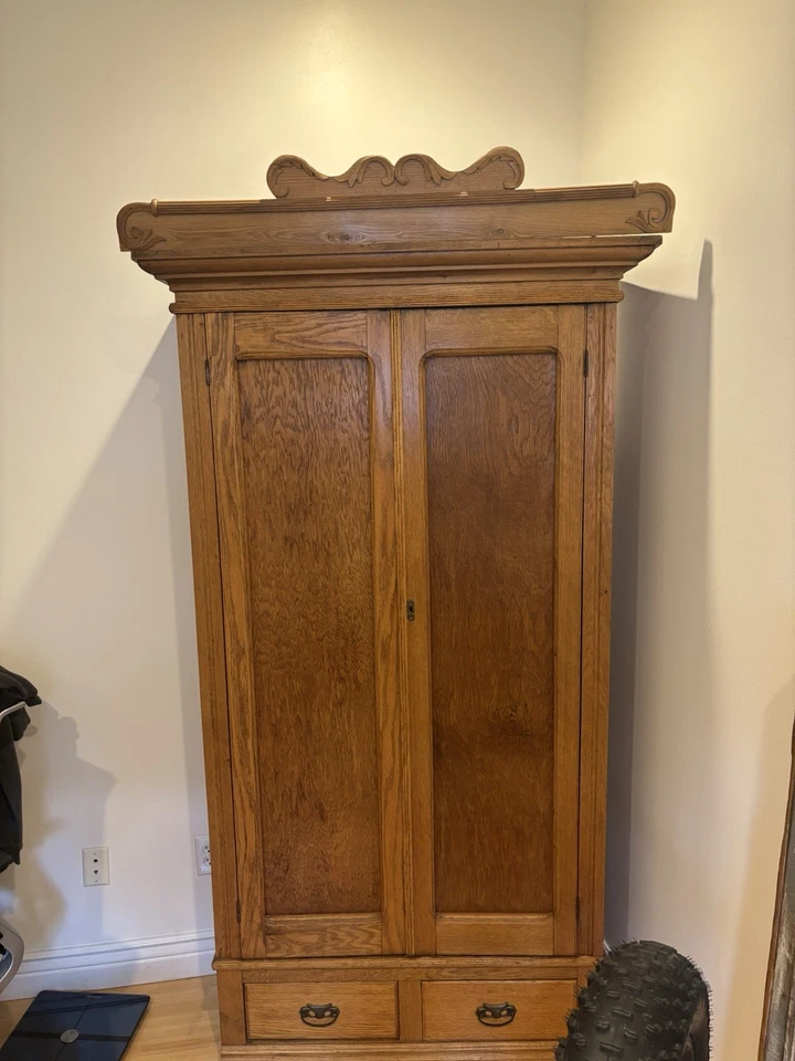 Eastlake Circa 1880 Wardrobe - Image 3 of 4