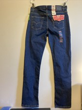 New LEVI'S 511 Slim Fit Size 20 Reg 30 x 30 Dark Wash Slim Hip To Ankle Jeans