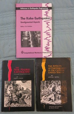 Earthquake History and Technology Books (3) Kobe/Madrid/Central US