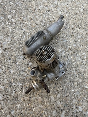 OS MAX 46SF glow RC engine with muffler, Untested
