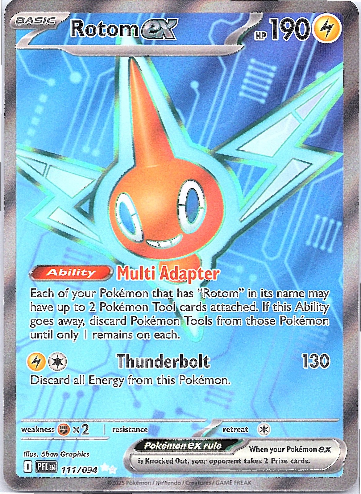 Rotom ex Ultra Rare ME02: Phantasmal Flames 111/094 NM