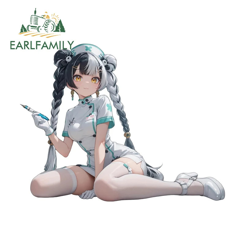 EARLFAMILY 5.1'' Nurse Dialyn Auto Decal Vinyl Material Anime Car Sticker Anime 