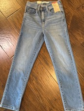 LEVI'S 724 HIGH RISE SLIM STRAIGHT CROPPED WOMEN'S JEANS SZ 28/24 NWT