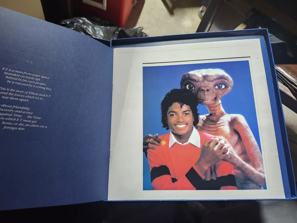 E.T. The Extra-Terrestrial LP Box W/ Book 1982 MCA Michael Jackson John Williams Foto 4 de 4