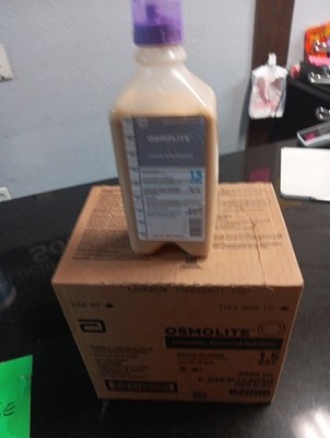 Case Of 8 Osmolite 1.5 Cal Tube Feeding Formula Adult 33.8oz Bottle ReadyHang 1