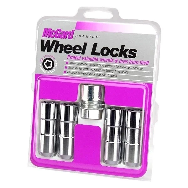 For Ford E-250 Econoline 75-85 Chrome Silver Cone Seat Duplex Wheel Lock Set Foto 2 de 2