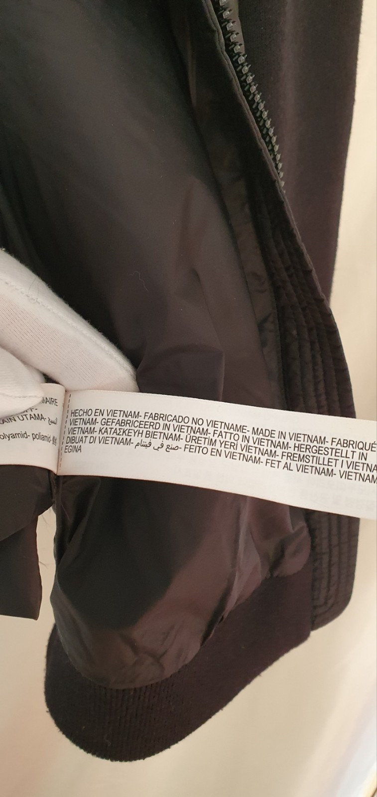 Massimo Dutti Quilted Bomber Jacket Black Size L Fits M New Without Tags thumbnail 6