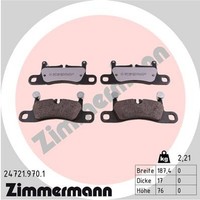 Bremsbelagsatz Scheibenbremse Rd:Z Zimmermann 24721.970.1 FüR 92A 991 Touareg Vw