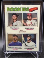 Karros/Prieto/Bernabel/Winkler 2026 Topps Heritage Chrome Base Quad Rookies #394