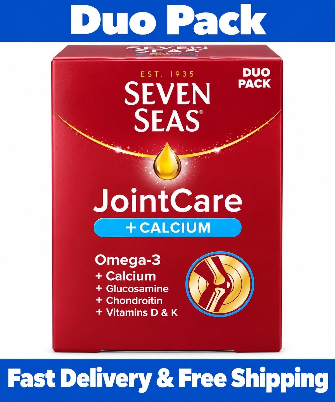 Seven Seas Jointcare Calcium 30 Capsules + 30 Tablets Lloyds Pharmacy - Image 4