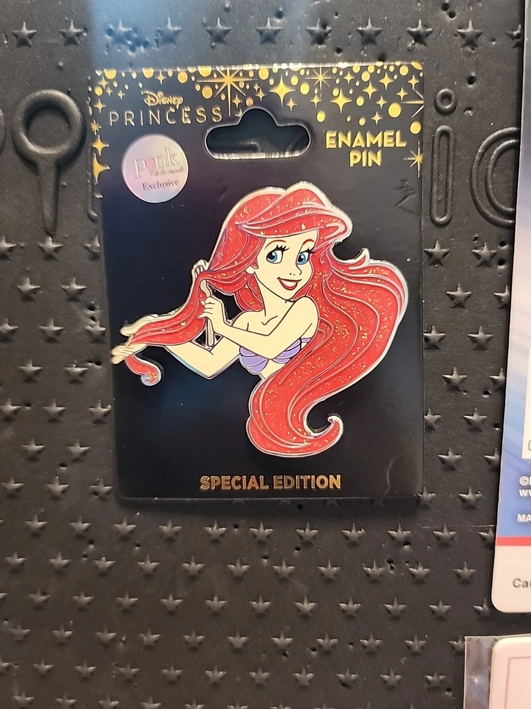 PALM Disney Ariel with Dinglehopper Pin Princess Hair LE 500 GLITTER