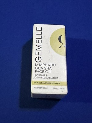 GEMELLE Lymphatic Gua Sha Face Oil Rosehip & Centella Asiatica 0.5 Fl oz