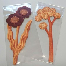 Paper Haku Arakaldo Flower Cookie Card 2 Types Chocolate Nuts Jam Message Cards