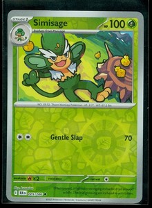 Pokemon SIMISAGE 005/086 - Black Bolt - Rev Holo - MINT