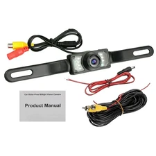Caméra de secours universelle de vue arrière avec guide de trajectoire 7 Capteur de lumière LED