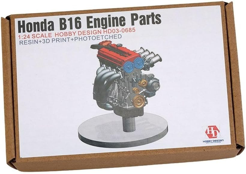 【中古】ﾎﾋﾞｰﾃﾞｻﾞｲﾝ 1/24 HONDA B16B ENGINE PARTS HD03-0666 未組立品 ｶﾞﾚｰｼﾞｷｯﾄ[13][240013258259] Hobby Design 1/24 Honda B16 Engine Kit for Civic R EK9 or Integra