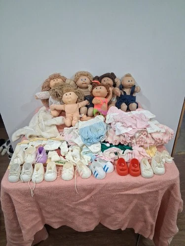 Vintage Cabbage Patch Kids Dolls Bundle Lot of 6 With Shoes And Clothes