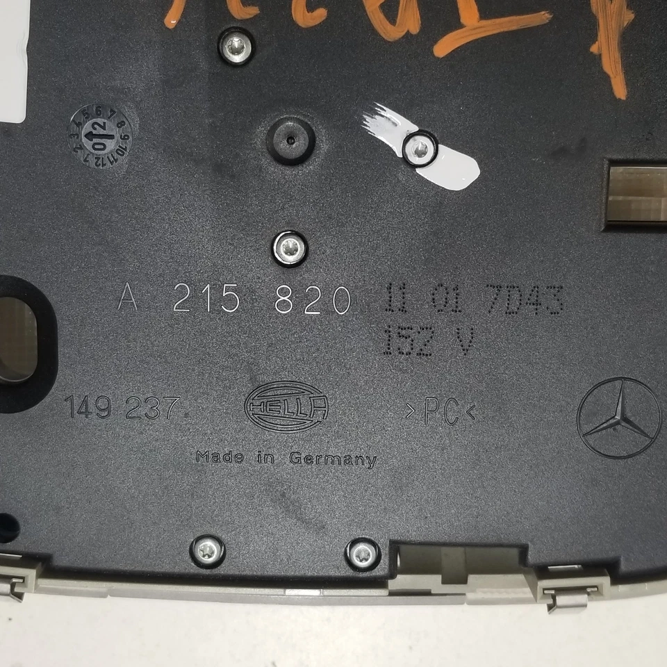 00-06 Mercedes-Benz W220 consola superior mapa luz domo techo corredizo interruptor OEM Foto 2 de 3