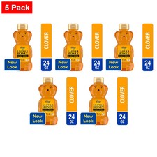KG Clover Honey Bear 24 oz - 5 Pack