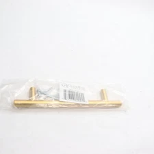 GlideRite Hardware Modern Cabinet Pull Satin Gold 5" Center 5002-128-SG