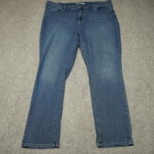 Levi Strauss Signature Women's Jeans Mid-Rise Straight 20 Blue Stretch