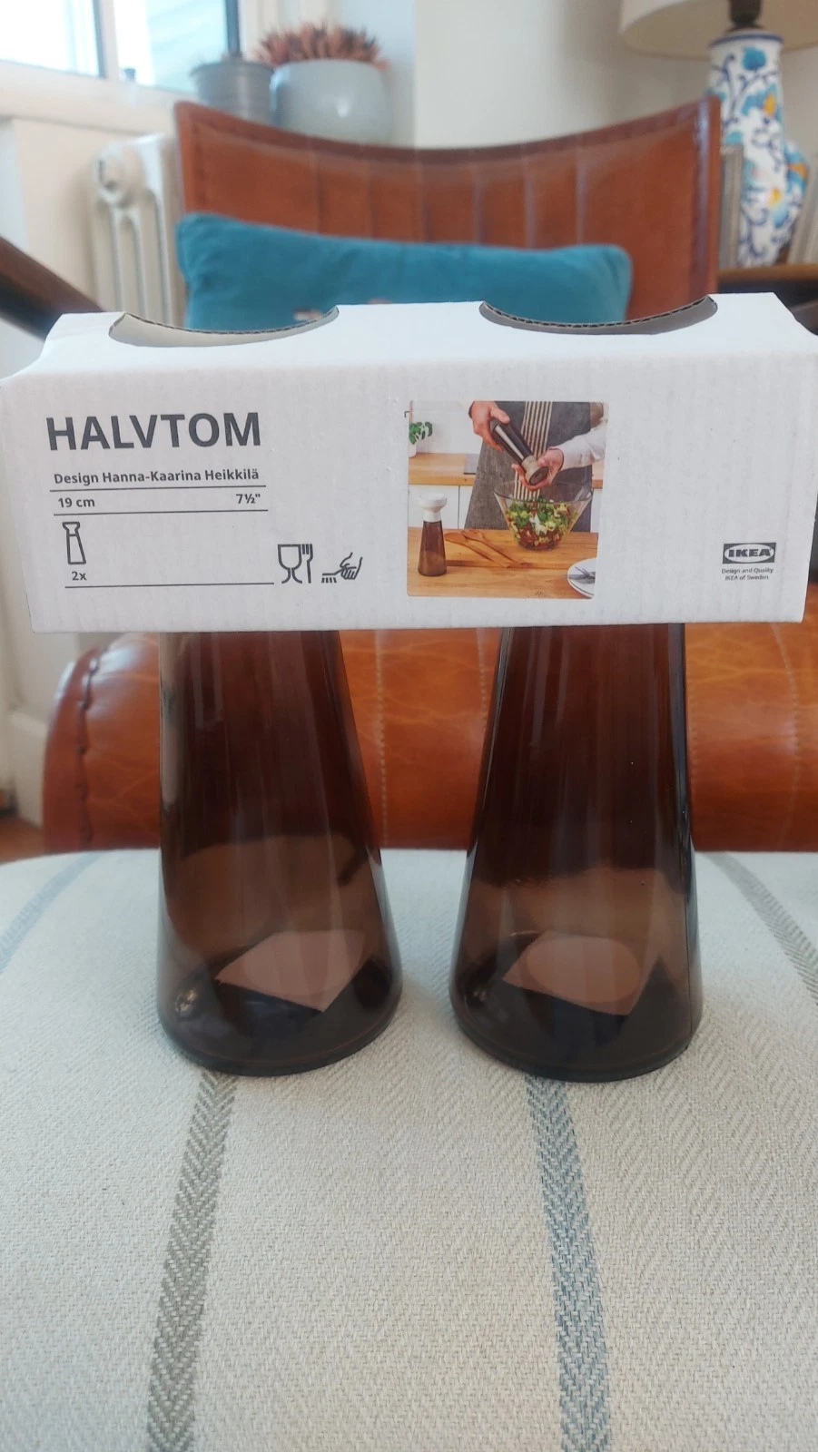 New IKEA Halvtom Salt & Pepper Grinders Set