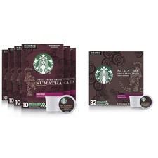 Starbucks K-Cup Coffee Pods - Sumatra Dark Roast 60 10 Count Pack of 6