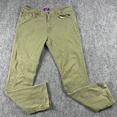 Best Made Co Pants Mens 38x34 Green Cotton Twill Straight Leg Made in Italy