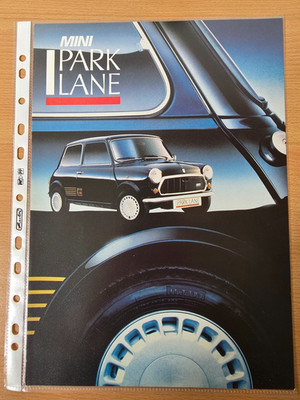 Prospekt Mini Park Lane * 1/1987 * Brochure Austin Rover Morris Cooper Innocenti