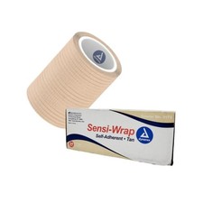 Dynarex 3173 Sensi-Wrap Self-Adherent Bandage 3" x 5 yd Tan Case of 24
