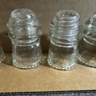VINTAGE CLEAR GLASS HEMMINGWAY FENCE INSULATOR set of 8 — photo 3