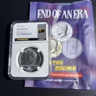 1964 Silver Kennedy 50c Half Dollar Brilliant Uncirculated Ultra Breaks Lable