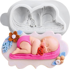 Stampi in silicone per bambini che dorme stampo in argilla polimerica per fai da te artigianato plastica asciutta all'aria