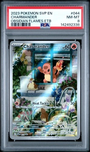 2023 POKEMON SVP EN-SV BLACK STAR PROMO #044 CHARMANDER PSA 8