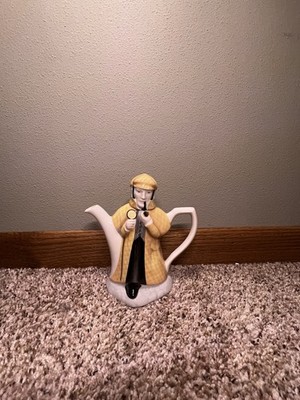 Sherlock Holmes James Sadler England 1980s Vintage Ceramic Teapot 7.5''
