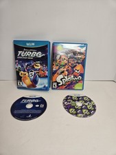 Lot of 2 Nintendo Wii U Games Turbo Super Stunt Splatoon 