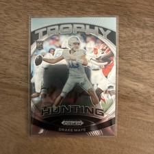Drake Maye #TH-DME 2024 Panini Prizm Draft Picks Trophy Hunting RC