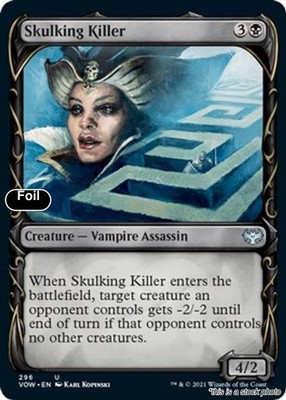 MTG Skulking Killer (Showcase) [VOW - 296] LP Foil