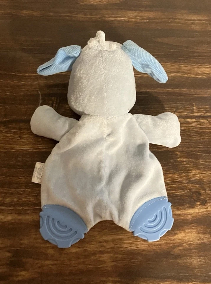 Garanimals Blue Spotted Eye Puppy Dog Teether Security Small Plush Lovey 9” - Image 2 of 4