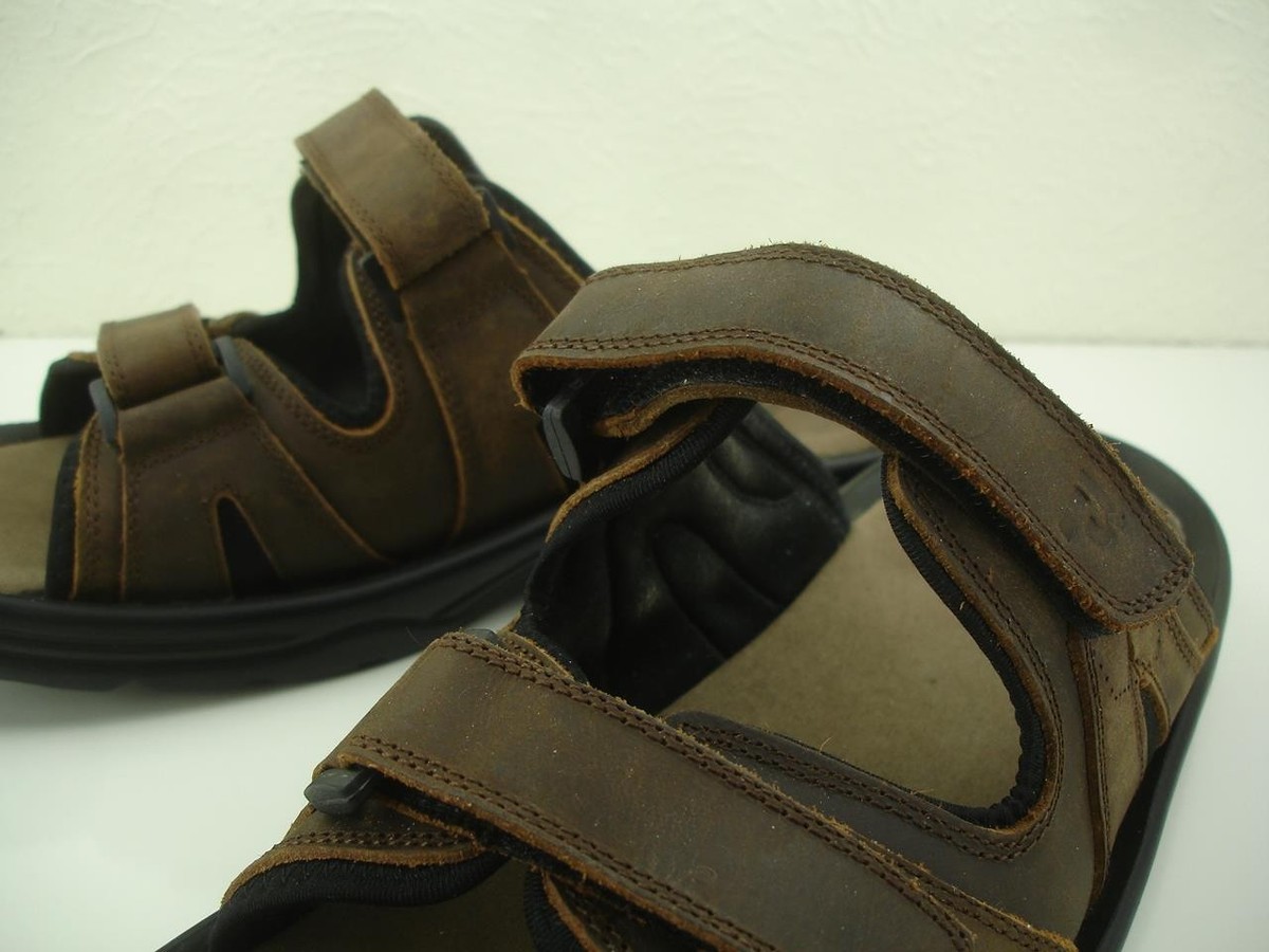 Propet Vero Mens Brown Leather Slide Sandals 12 XX 5E Extra Wide MSV003L Propet Vero Sandals MSV003L Nubuck Leather Brown Men main image 4