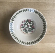 PORTMEIRION BOTANIC GARDEN OATMEAL BOWL 6.5” RHODODENDRON ENGLAND EUC