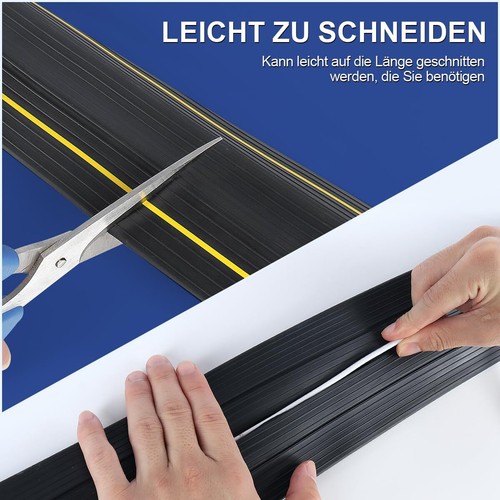 Pont de câble de sol en PVC de 3 m - Passe-câbles plat - Protection de câble ... - Photo 6/7
