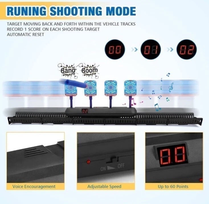 Игрушка игровая электронная стрельба мишени движущаяся стрельба - Изображение 2 из 4