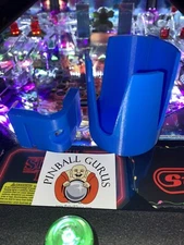 Pinball Machine Drink, Cup, Pop, Soda, Beverage Holder "Chicago Gaming Co." BLUE