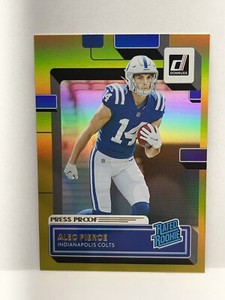 2022 Panini Donruss - Rated Rookie Press Proof Premium #321 Alec Pierce (RC)