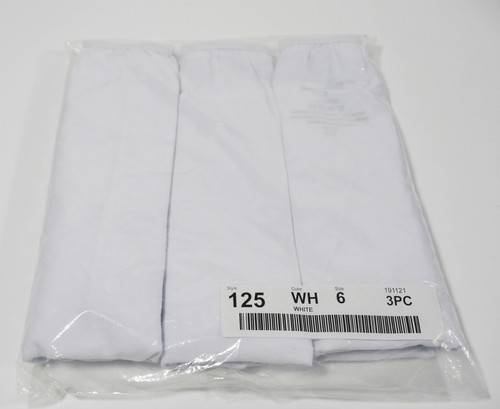 Bragas calzoncillos blancas 100 % algodón National vintage nuevas sin etiquetas - 3 pares - talla 6 - Imagen 4 de 4
