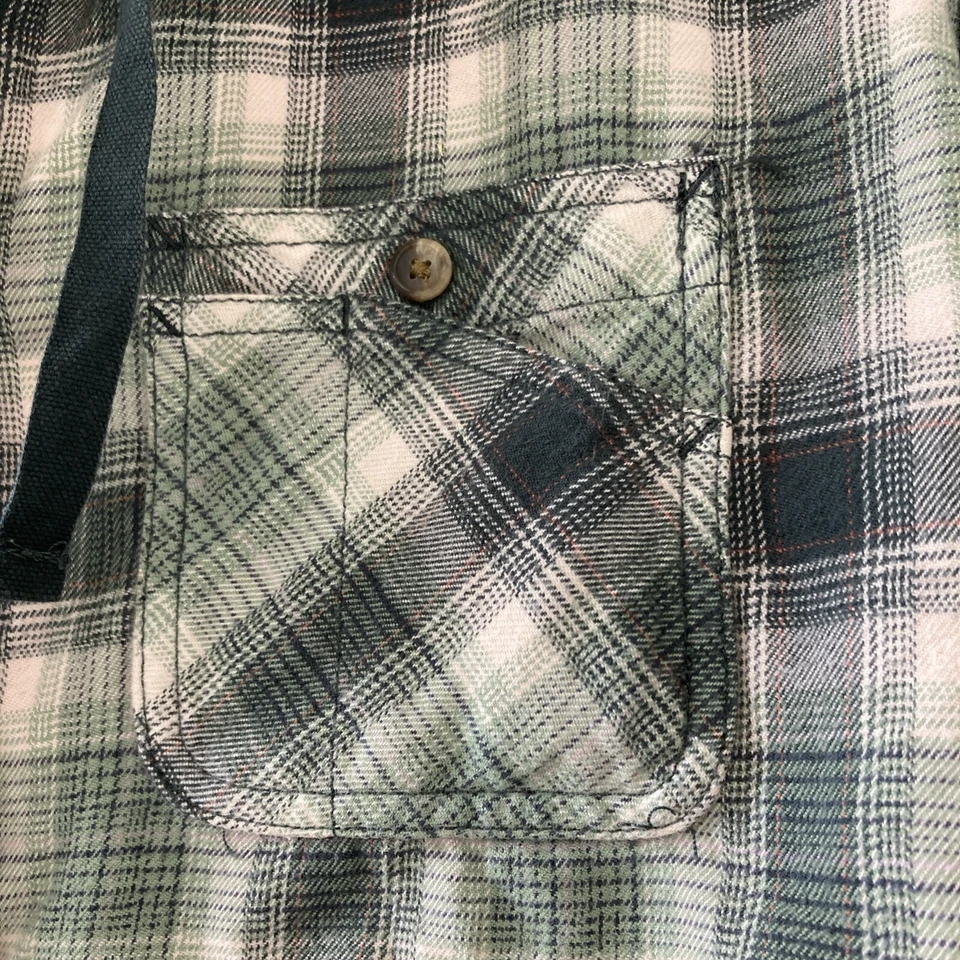 Cazadora Carhartt vintage para niños XL verde franela a cuadros L 12/14 capucha para exteriores Foto 2 de 4