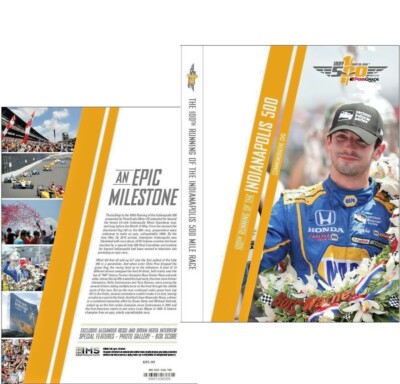 2016 Indianapolis Indy 500 100th Running DVD Alexander Rossi Andretti 