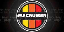 Vintage Retro Decal Fit on TOYOTA FJ CRUISER Tri-Color - Now in Metallized Vinyl