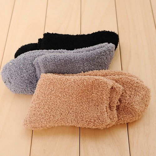 3 Pairs Thickened Warm Socks Sleeping Men Fuzzy Stocking for Man - Picture 7 of 12